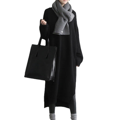 Women Pullover Knitting Long Dresses