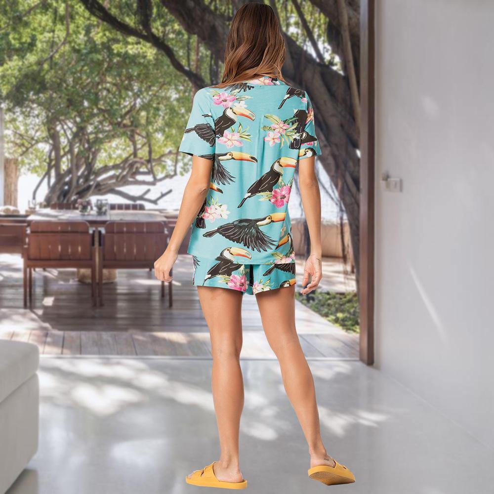 Fashion Women Casual Tops and Short Pants-STYLEGOING