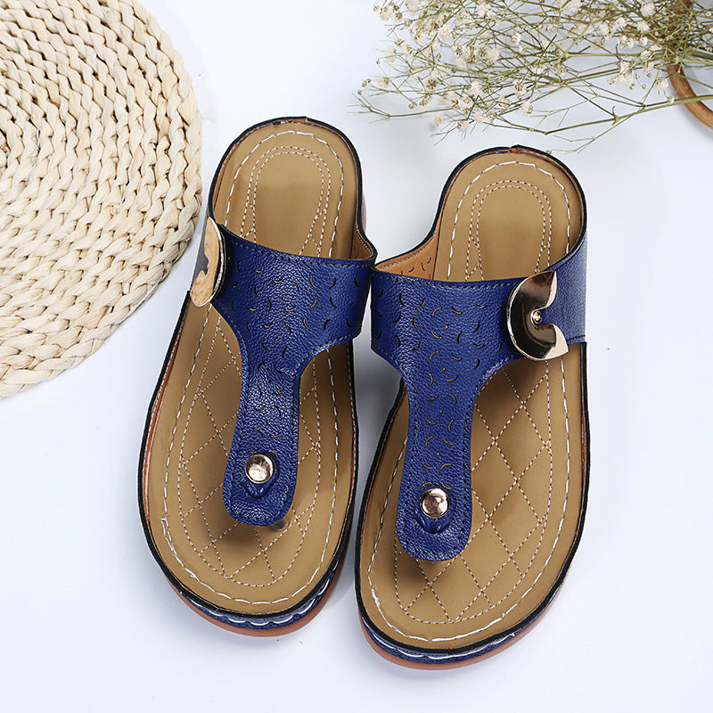Summer Flip Flop PU Summer Beach Slippers
