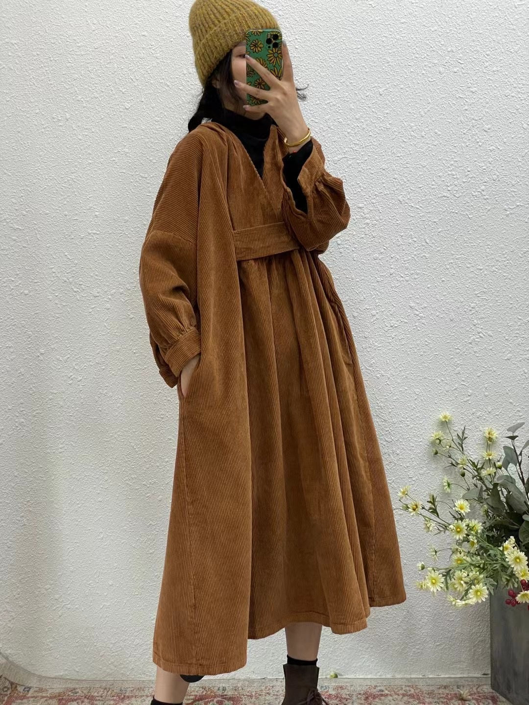 Vintage Plus Sizes High Waist Cozy Dresses