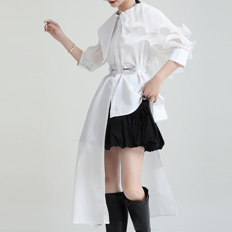 3D Designed Asymmetrical Summer Shirts Dresses