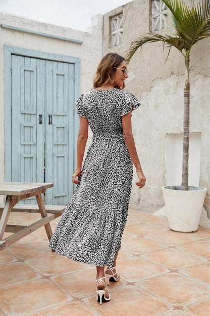 Summer Women Puff Sleeves Long Sleeves Dresses