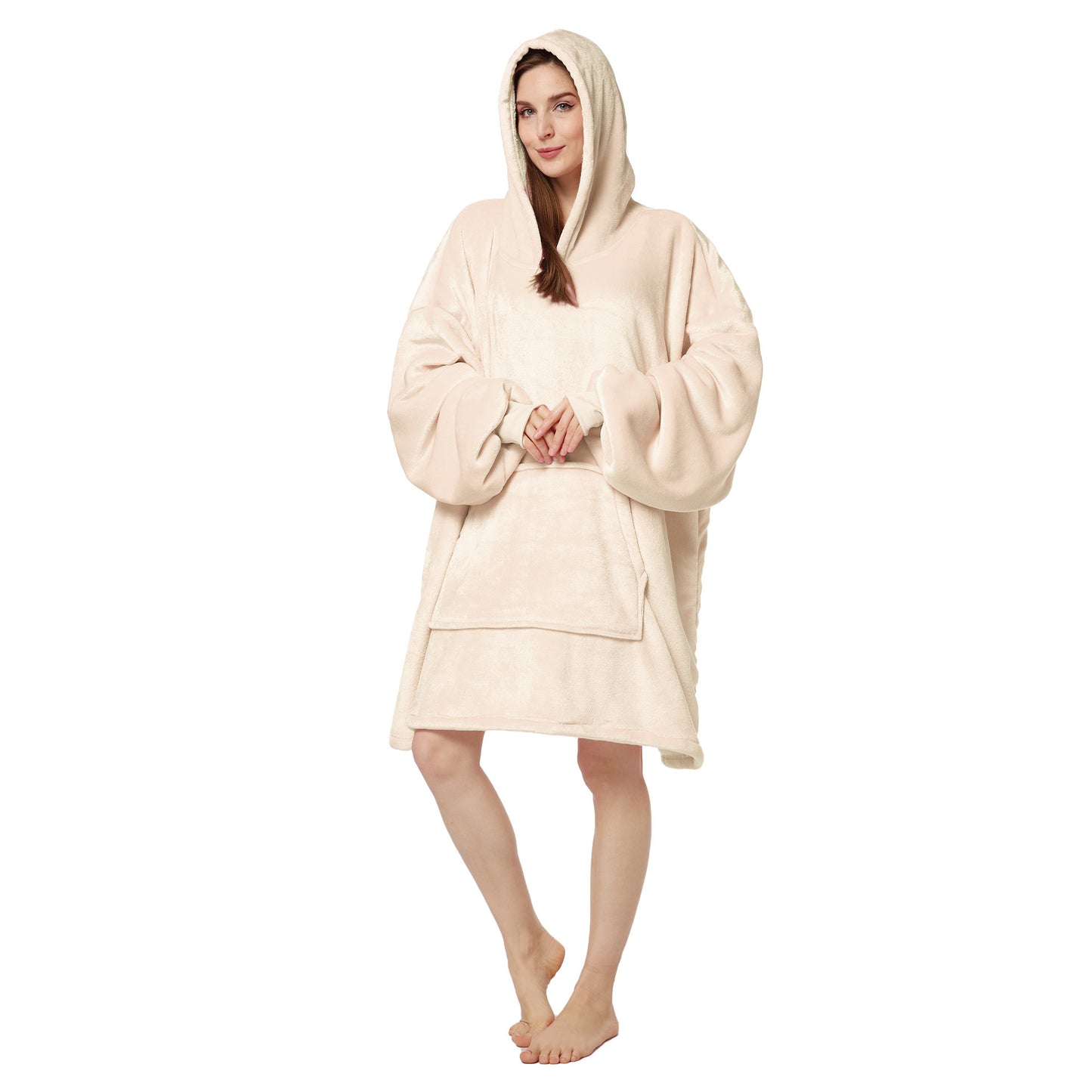 Plus Sizes Warm Hoodies Sleepwear for Couple