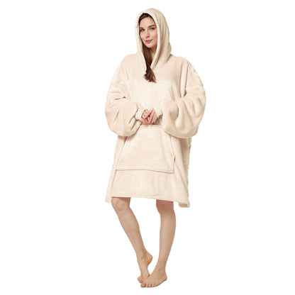 Plus Sizes Warm Hoodies Sleepwear for Couple