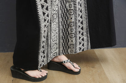 Vintage Pocket Design Plus Sizes Long Cozy Dresses