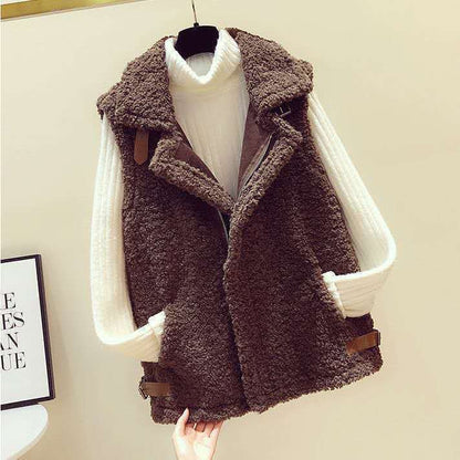 Women Faux Fur Warm Vest for Winter