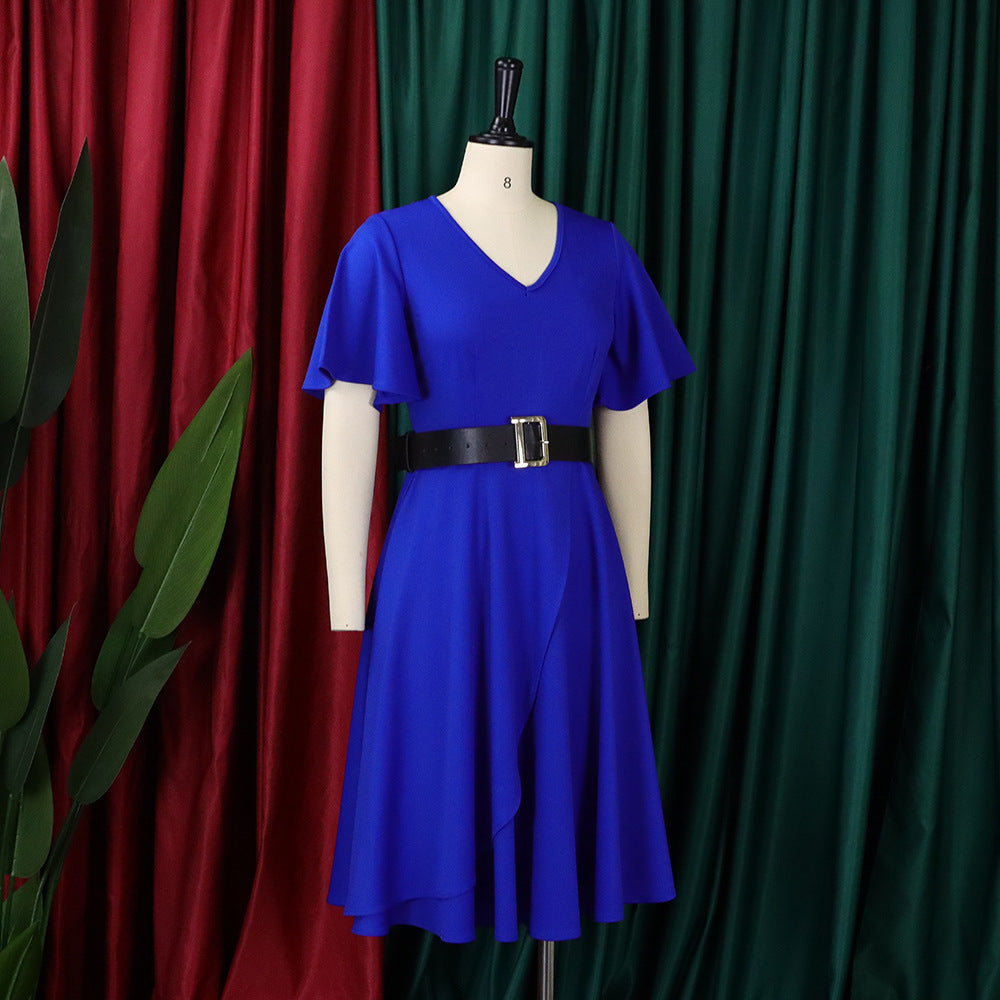 Women Plus Sizes Dresses with Belt