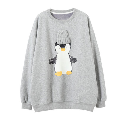3D Animal Design Velvet Hoodies for Girls