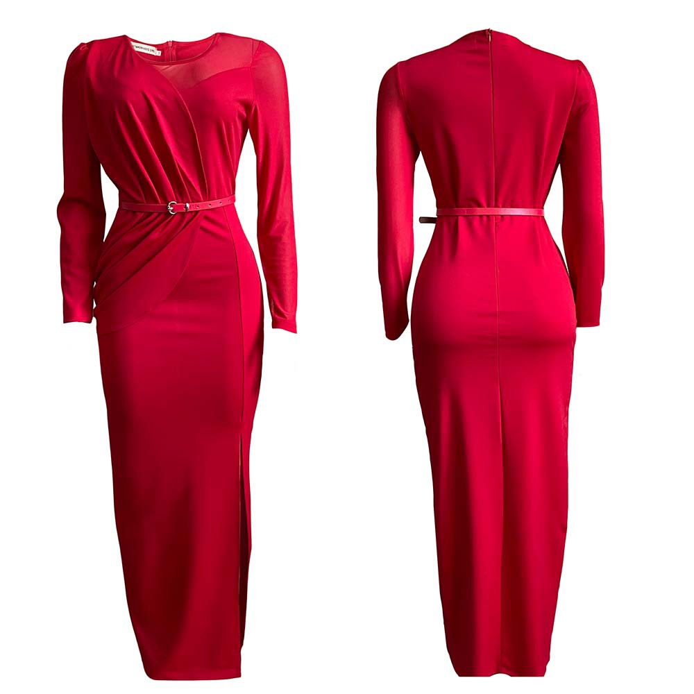 Sexy Split Front Plus Sizes Women Long Party Dresses