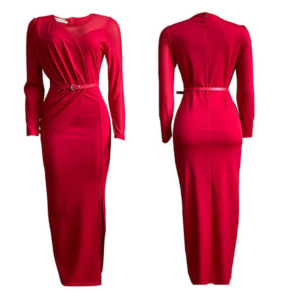 Sexy Split Front Plus Sizes Women Long Party Dresses