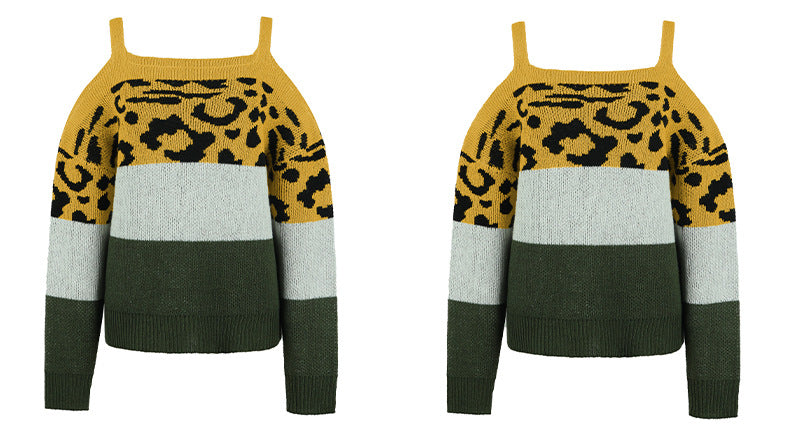 Sexy Off The Shoulder Women Knitting Sweaters