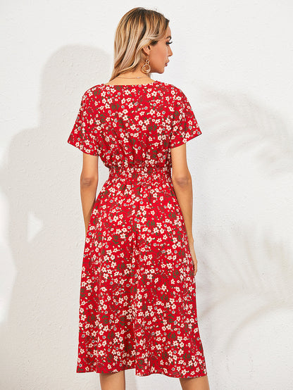 Summer Daily Short Sleeves Sun Dresses