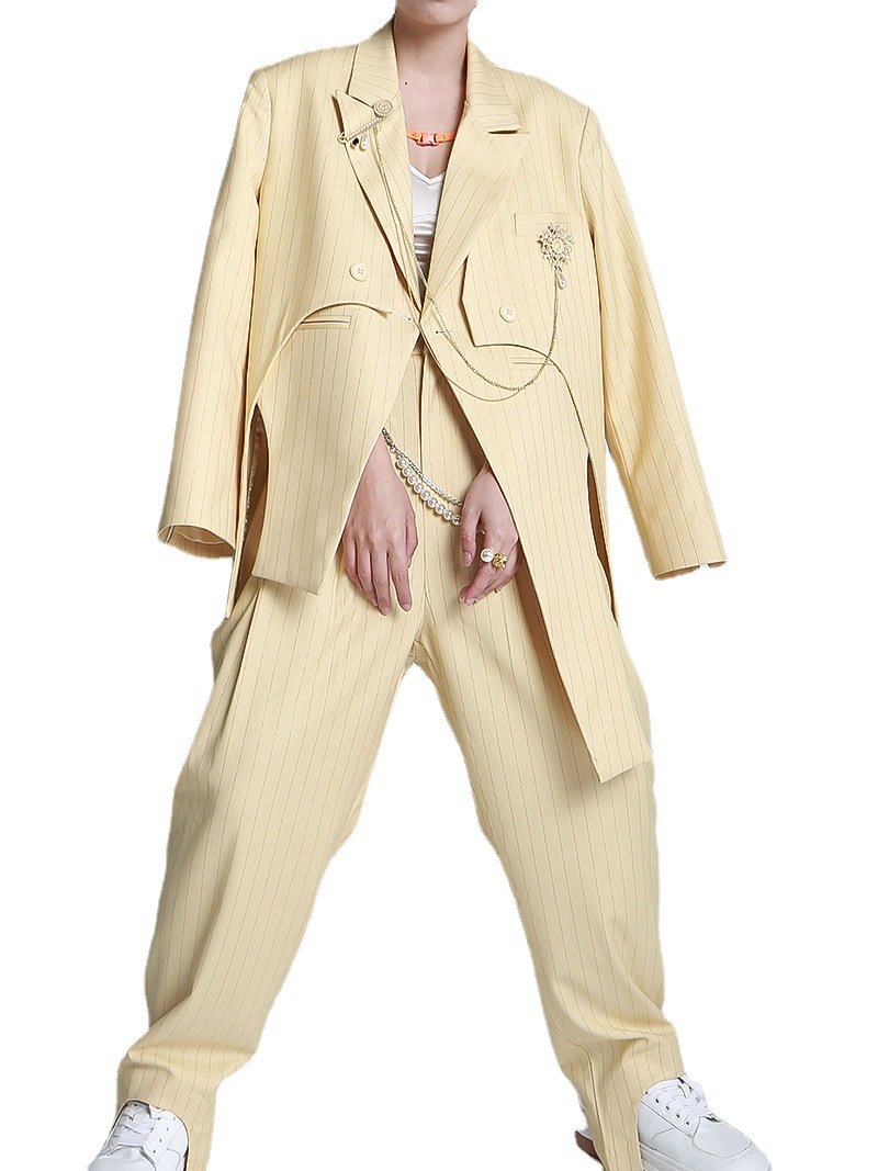 Fashion Street Style Fake Two Pieces Pieces Suits-STYLEGOING