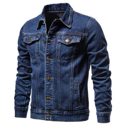 Casual Cotton Denim Cowboy Long Sleeves Denim Jackets