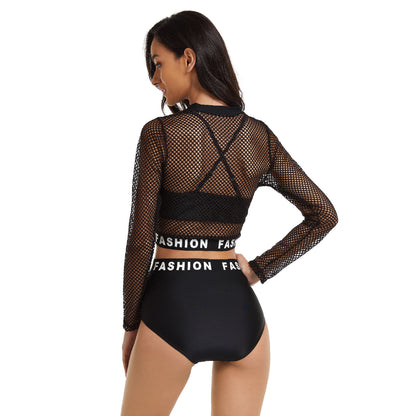 Sexy Long Sleeves 3pcs Swimsuits for Women