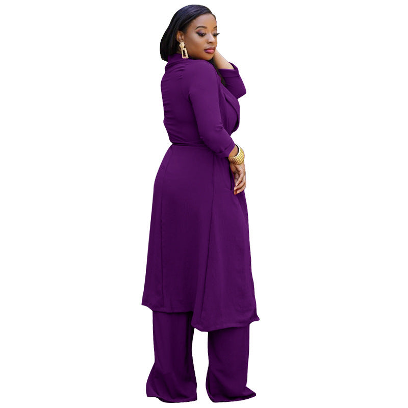 Sexy Top & Wide Legs Pants 3pcs Sets for Women