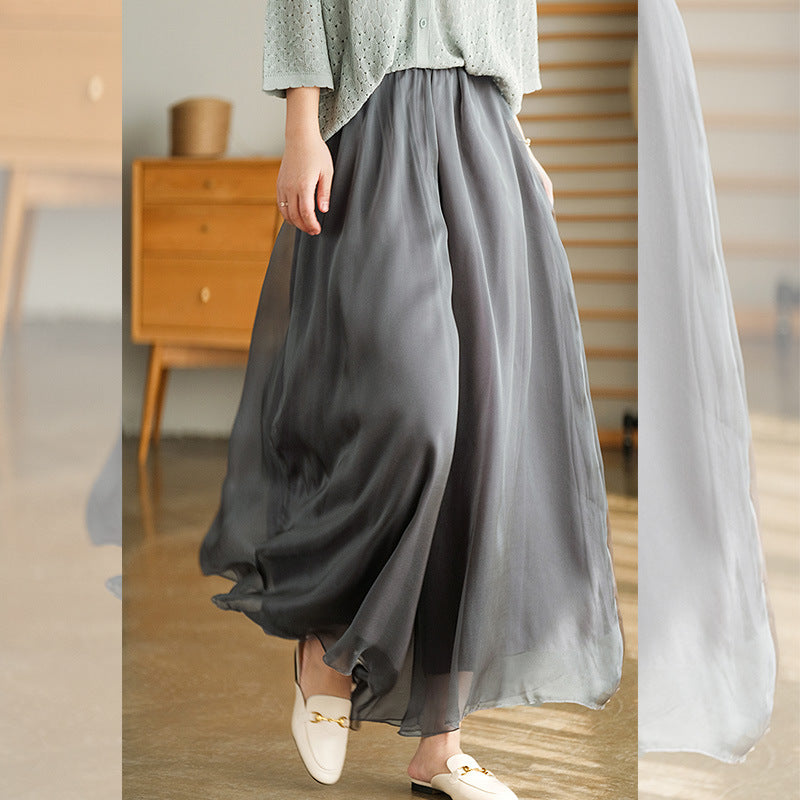 Fariy Summer Chiffon Women Plus Sizes Skirts