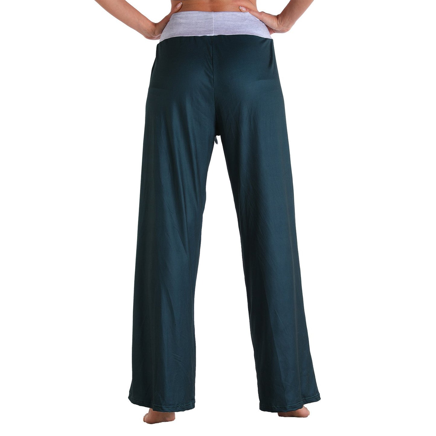 Casual Bandage Solid Loose Homewear Pajamas Pants
