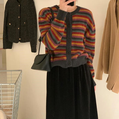 Casual Colorful Women Knitting Cardigan Coats