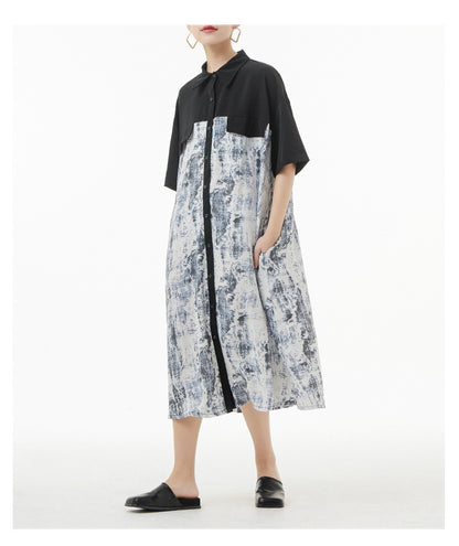 Summer Plus Sizes Long Shirts Dresses