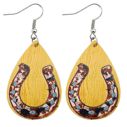 Christmas Vintage Animal Print Earrings 2 Sets