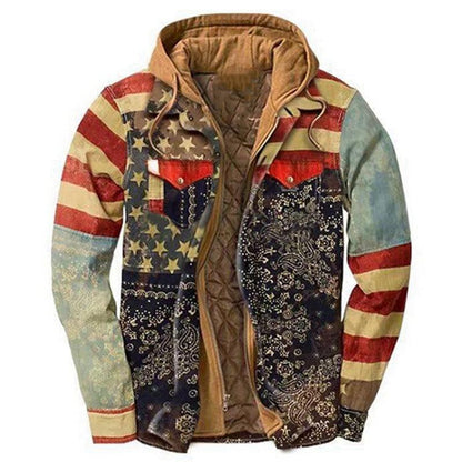 Men Warm Hoody Jacket Overcoat for Winter-STYLEGOING