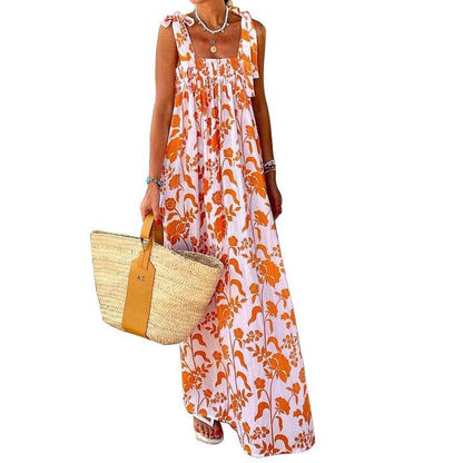 Summer Straps Holiday Long Dresses-STYLEGOING