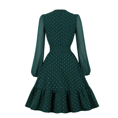 Elegant Tulle Ruffled Long Sleeves Dresses