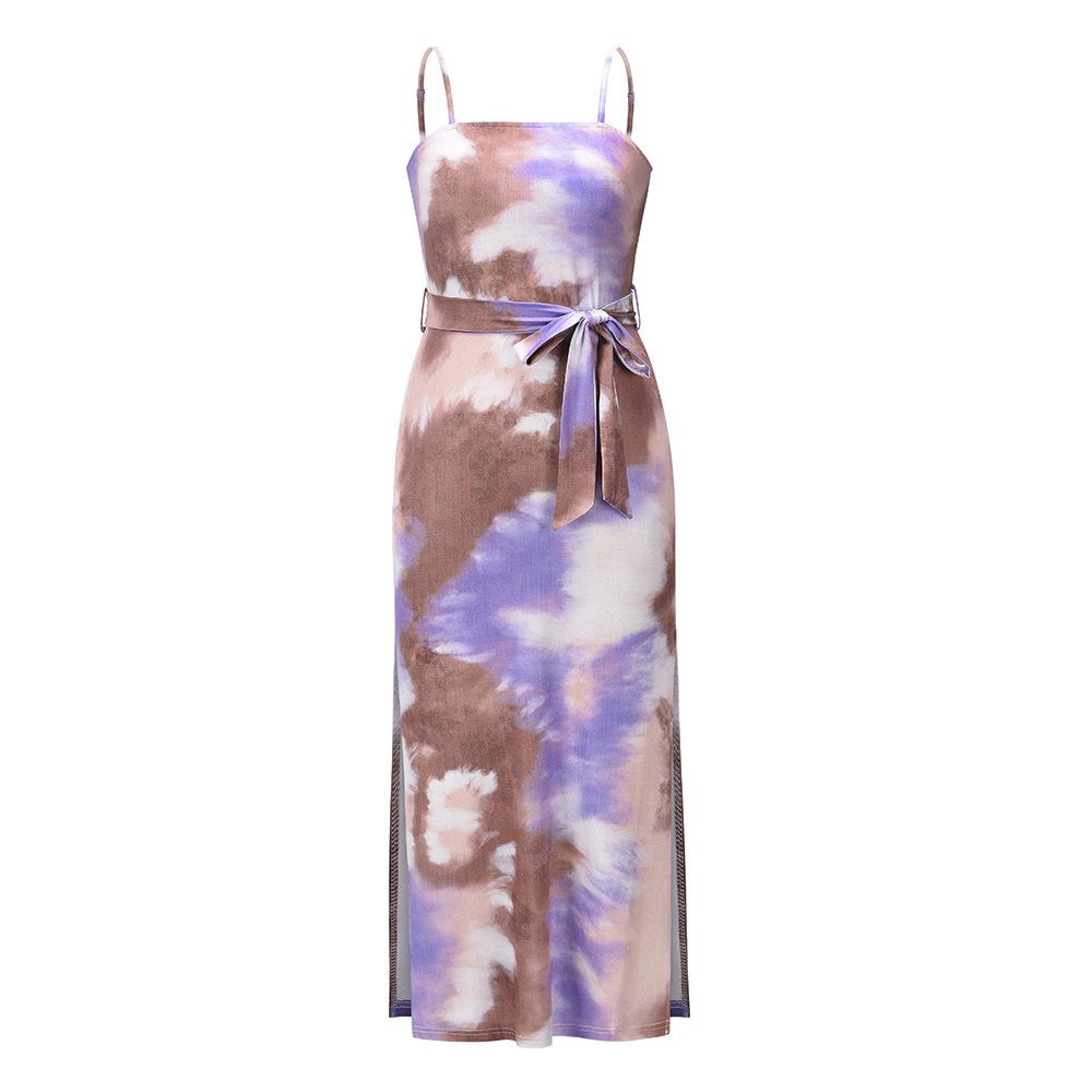 Summer Dyed Casual Midi Dresses-STYLEGOING