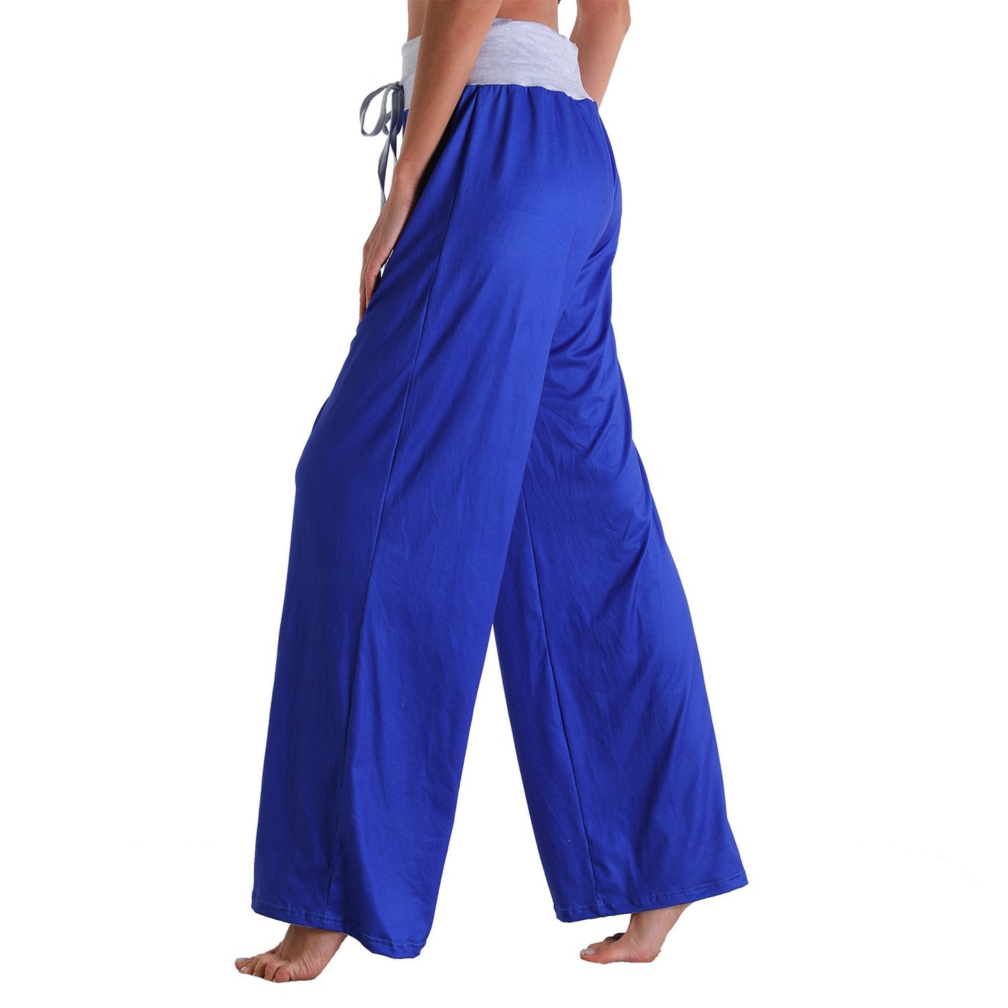 Casual Bandage Solid Loose Homewear Pajamas Pants