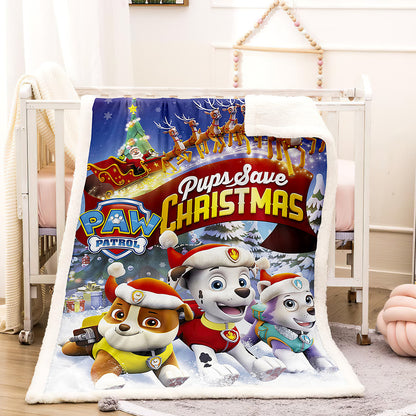 Merry Christmas Sherpa Fleece Blanket