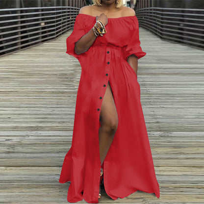 Sexy Off The Shoulder Long Maxi Dresses