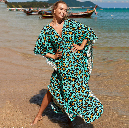 Sexy Deep V Neck Pullover Bikini Cover Ups