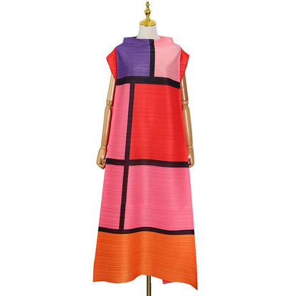 Summer Round Neck Long Dresses-STYLEGOING