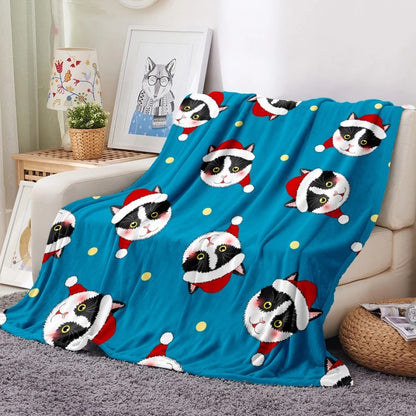 Merry Christmas Fleece Blankets for Gifts