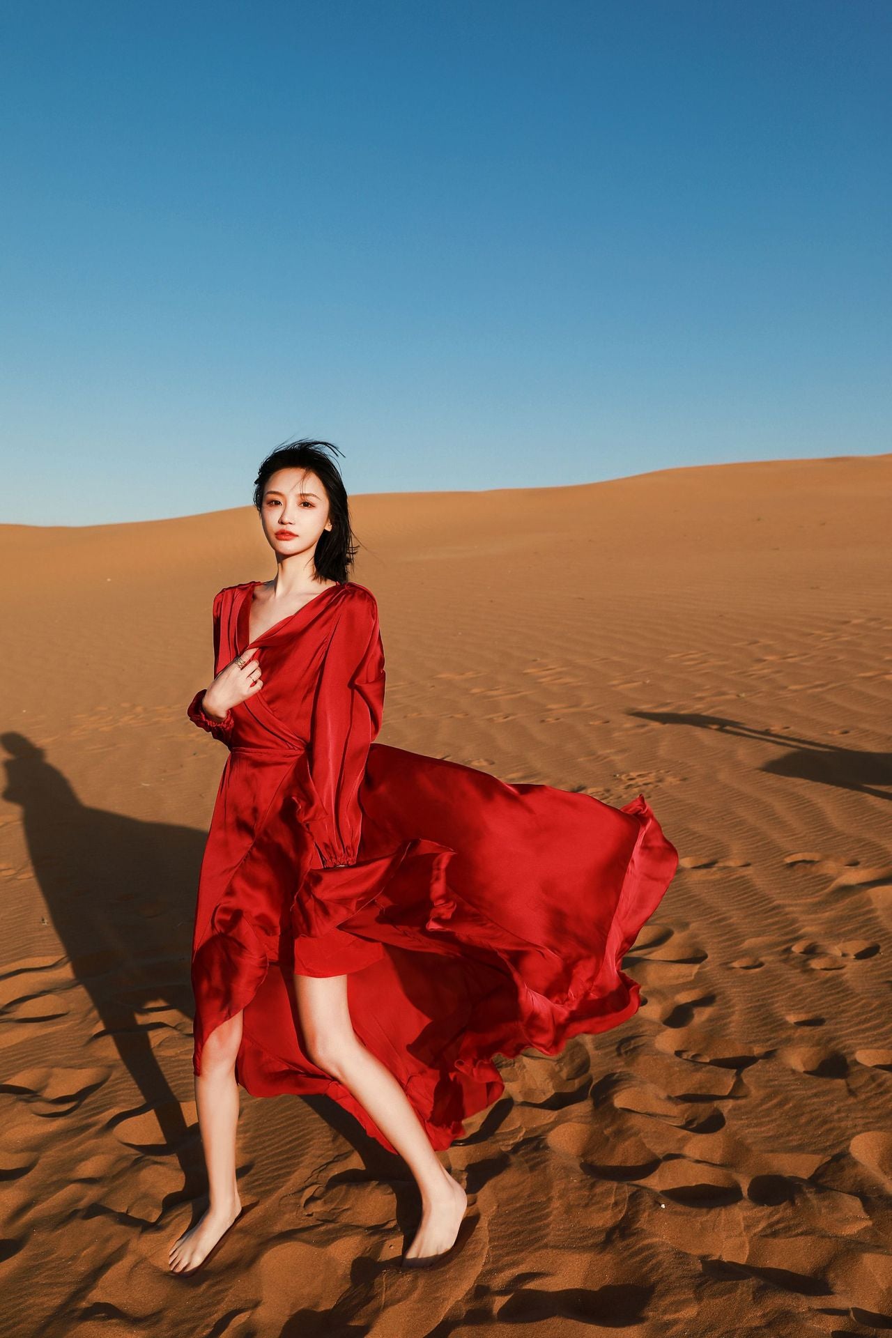 Wine Red Summer Long Beach Holiday Dresses