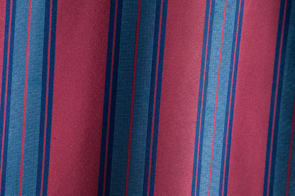Red and Blue Striped Summer Short Sleeves Shirts for Men