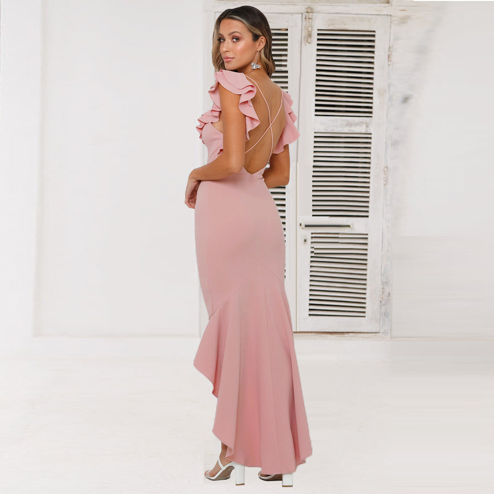 Sexy Backless Women Party Mermaid Dresses