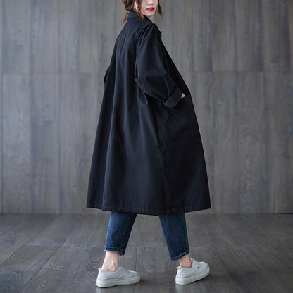 Fall Plus Sizes Long Loose Coats for Women