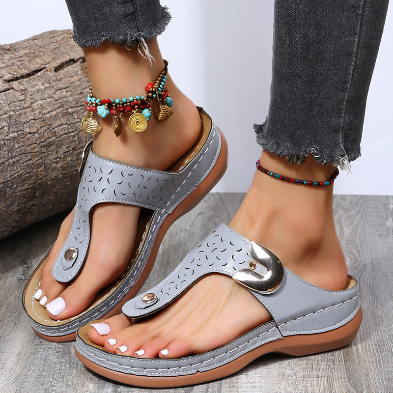 Summer Flip Flop PU Summer Beach Slippers