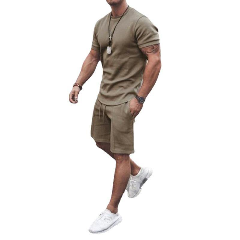 Men's Short Sleeves T-shirts&Pants Suits-STYLEGOING