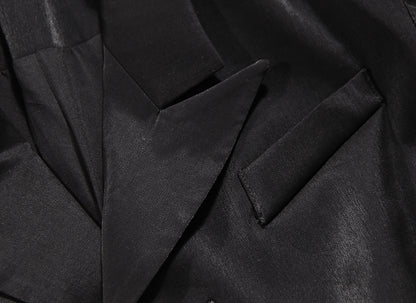 Irregular Designed Black Blazers for Women