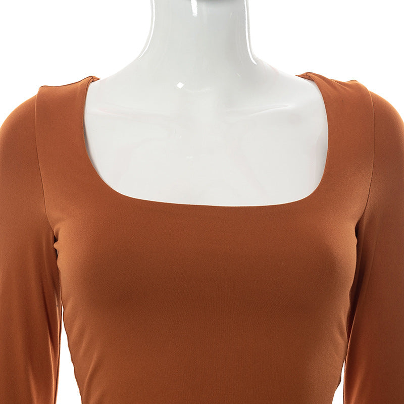 Women High Waist Legging Pants and Long Sleeves Short Tops