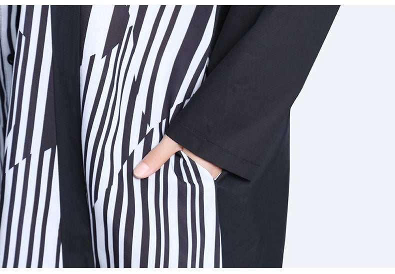Classy Striped Long Sleeves Shirts Dresses