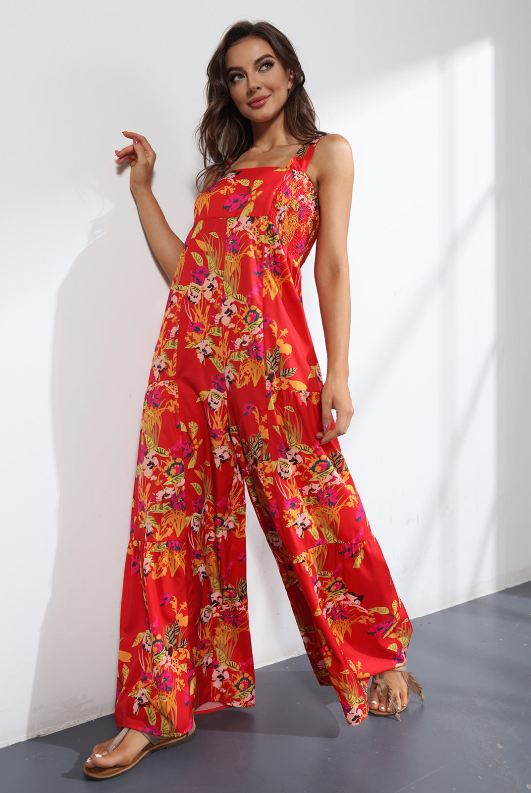Casual High Waist Women Wide Legs Jumpsuits