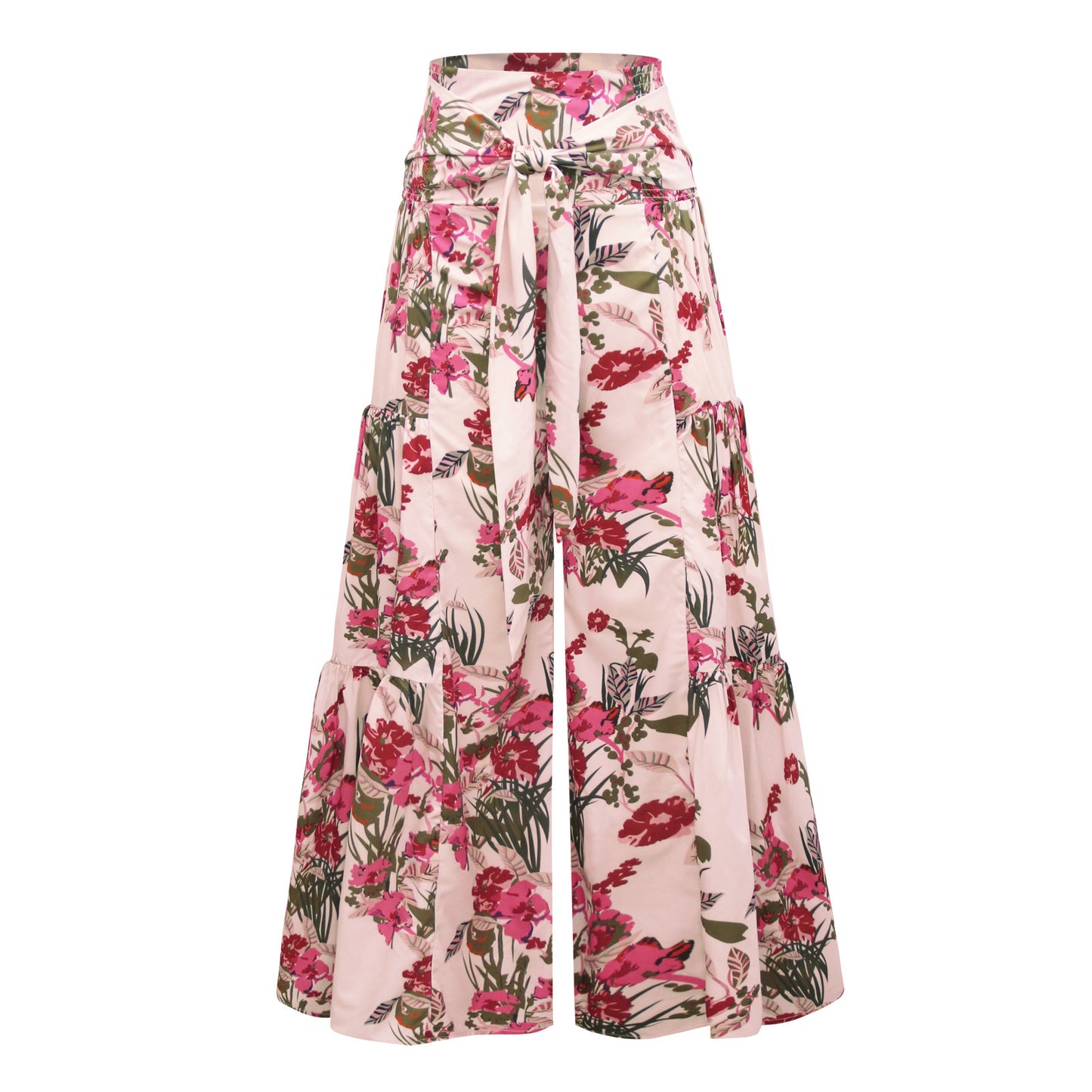 Casual Dyed Trumpet Pants for Women