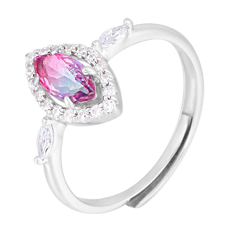 Fashion Colorful Sterling Silver Rings for Women