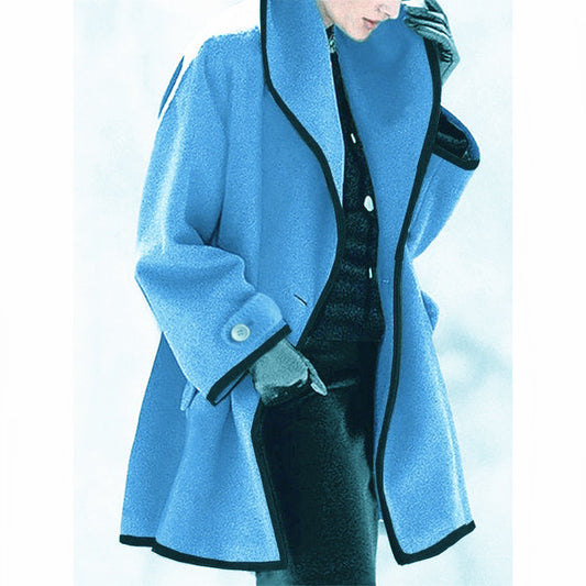 Plus Sizes Women Woolen Overcoat
