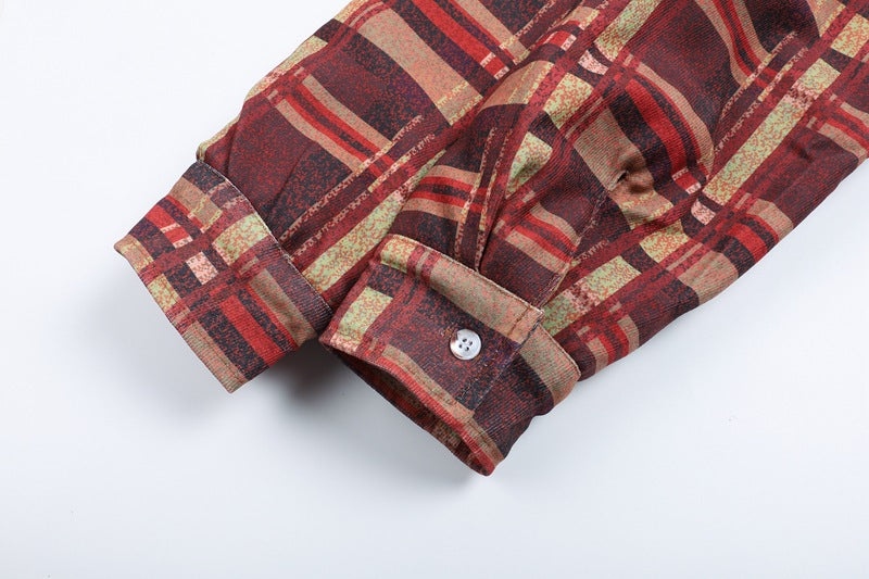 Plaid Winter Hoodies Jacket Outerwear for Men