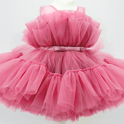 Cute Bow Sleeveless Princess Party Dresses